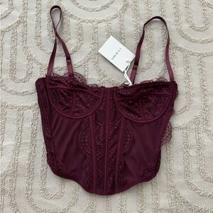 LA HEARTS Lace corset top